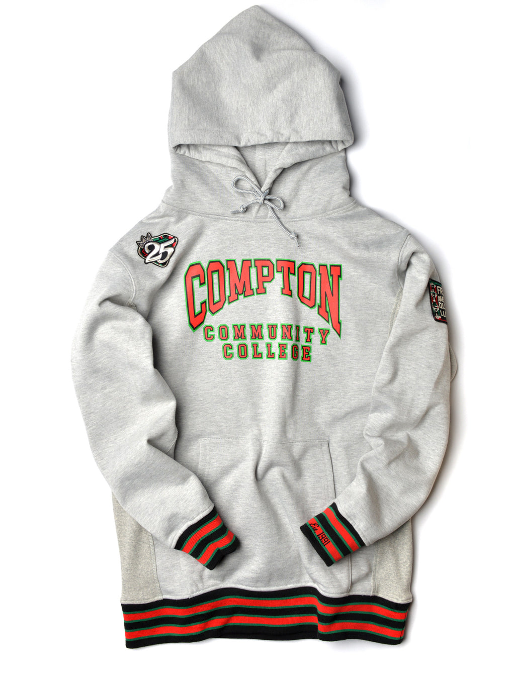 FTP Compton Community College Classic '91 Hoodie MDH. Grey – AACA